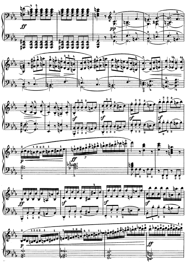 降E大调第四钢琴奏鸣曲-Op.73