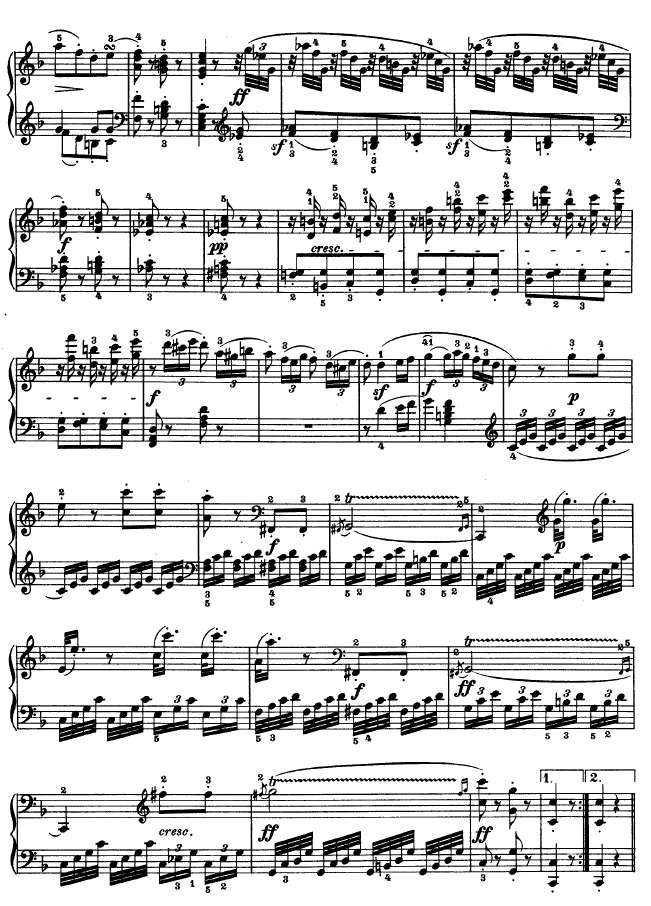 F大调第六钢琴奏鸣曲 - Op.10―22