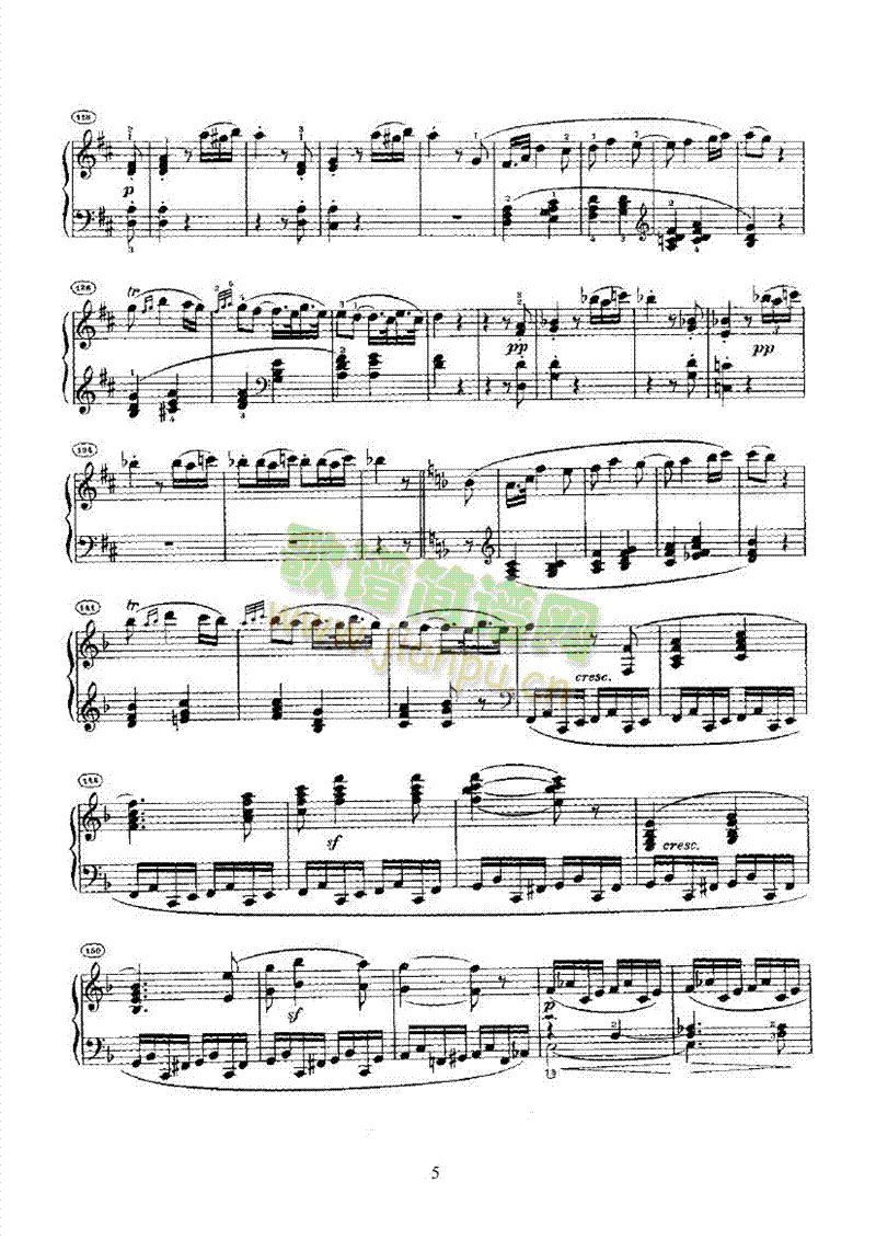 奏鸣曲(Opus10 Nr.2) 键盘类 钢琴5