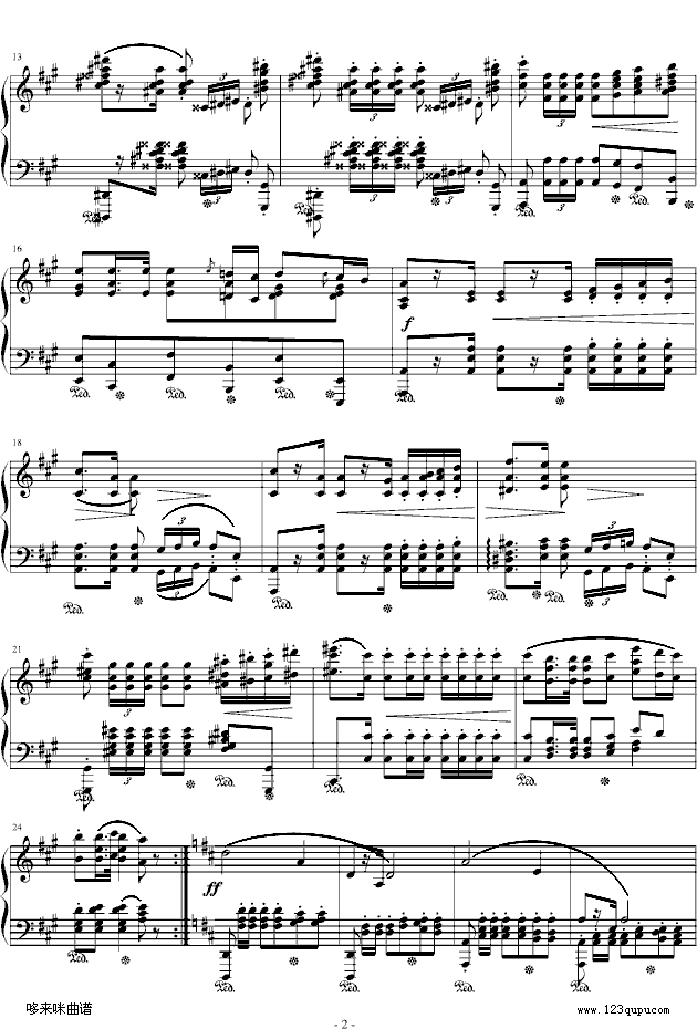 波兰军队舞曲-Op.40 No.1-肖邦2