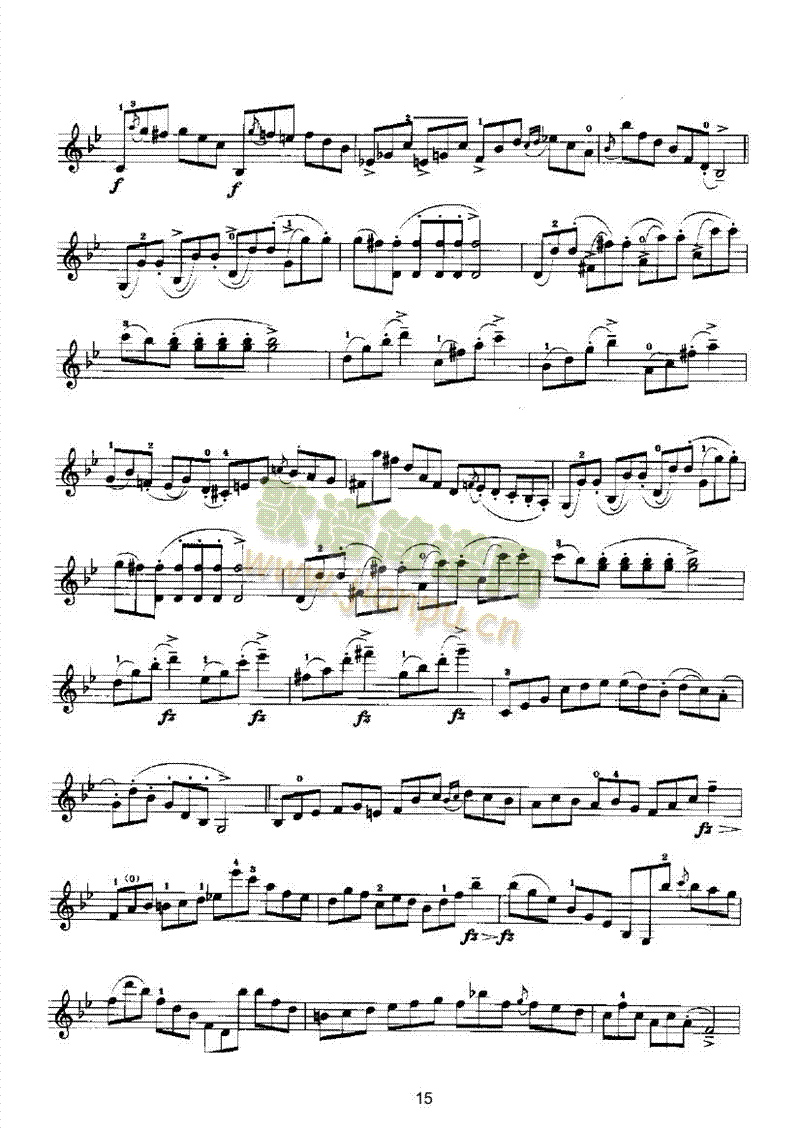马扎斯小提琴华丽练习曲27首作品36号 弦乐类 小提琴15