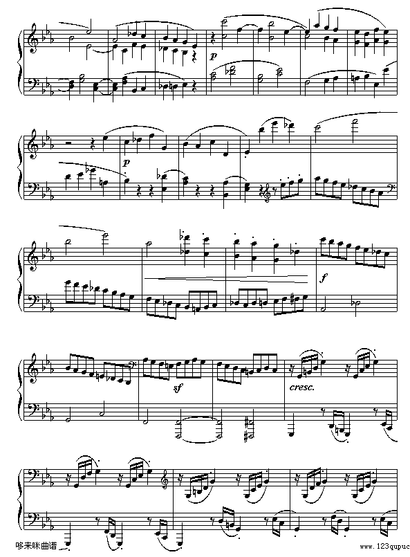 悲怆奏鸣曲第三乐章-贝多芬5