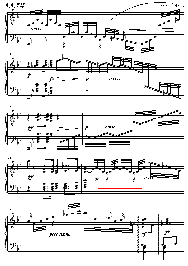 降B大调序曲3
