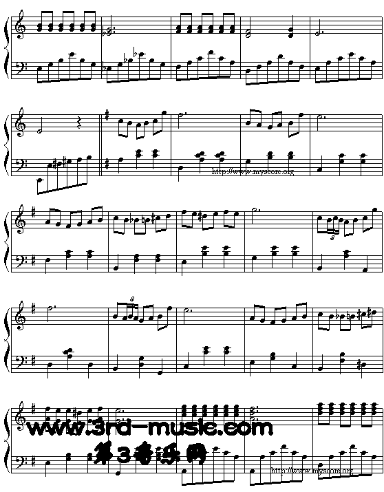 White lover(《冬日恋歌》插曲)[钢琴曲谱]2