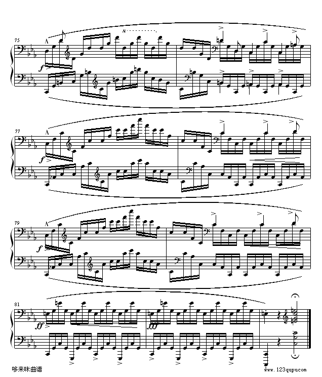 练习曲OP25No12-肖邦8