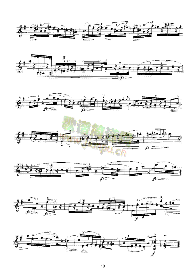 马扎斯小提琴华丽练习曲27首作品36号 弦乐类 小提琴10