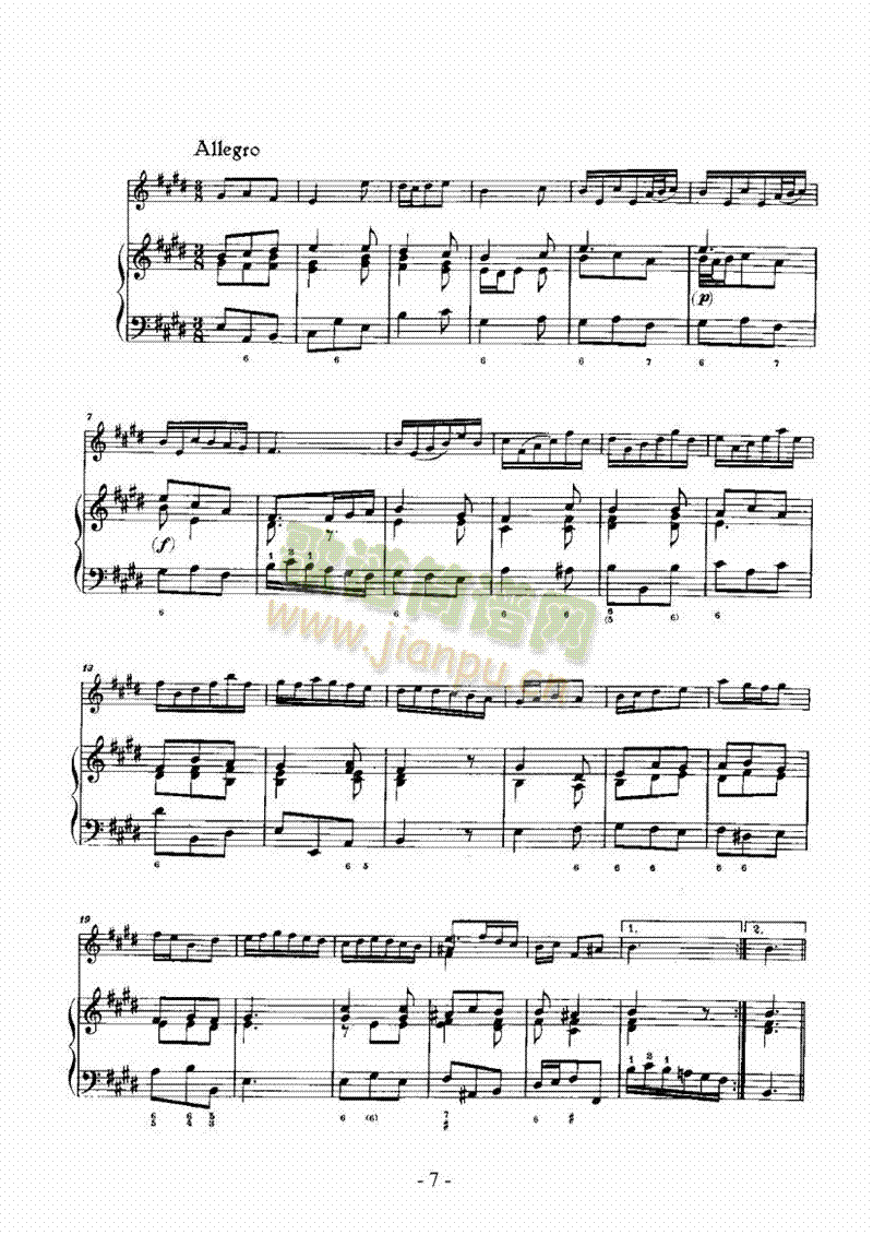 A大调奏鸣曲 弦乐类 小提琴7