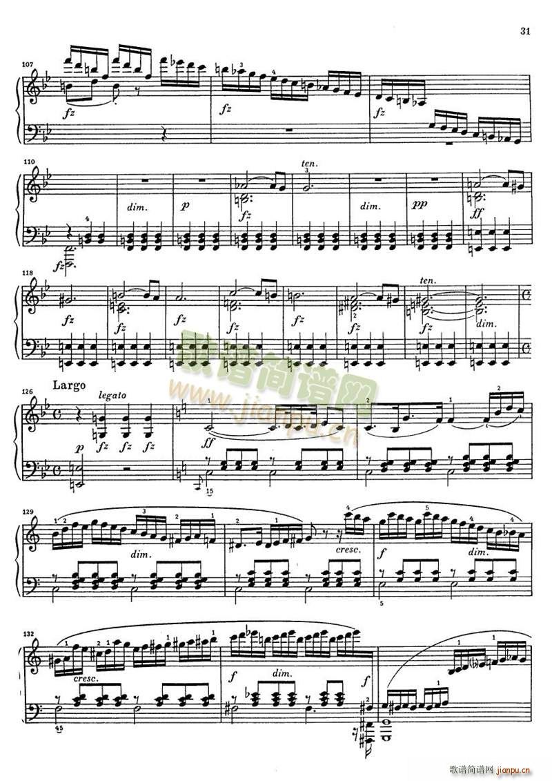 克莱门蒂g小调钢琴奏鸣曲 1 95