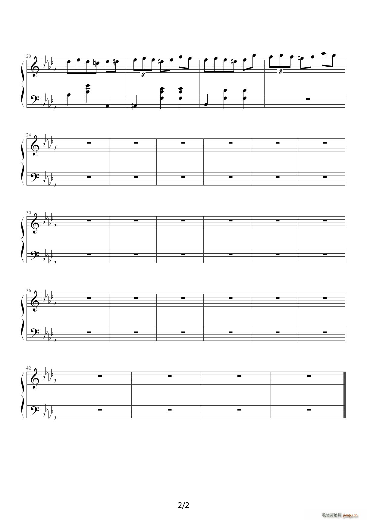 小狗圆舞曲 降D调2
