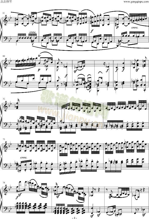 贝多芬降B大调奏鸣曲第四乐章4