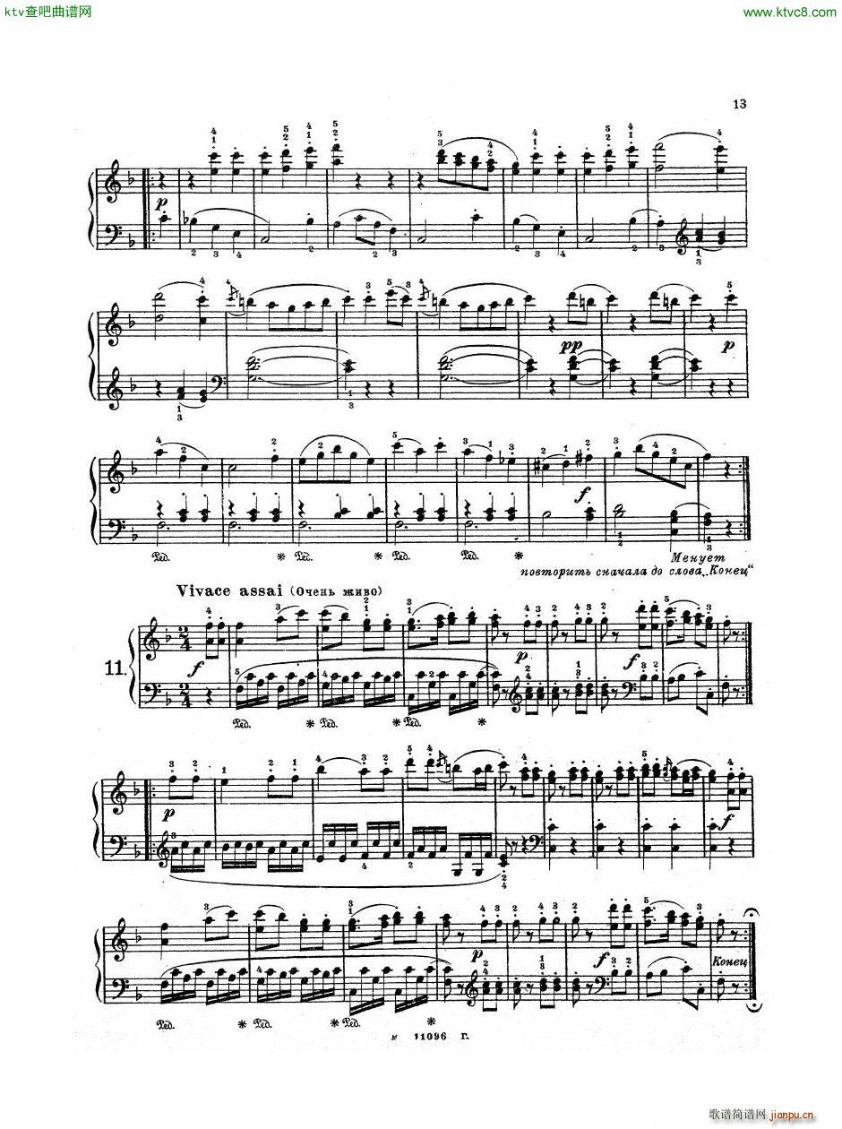 Haydn Twelve Easy Pieces For Piano14