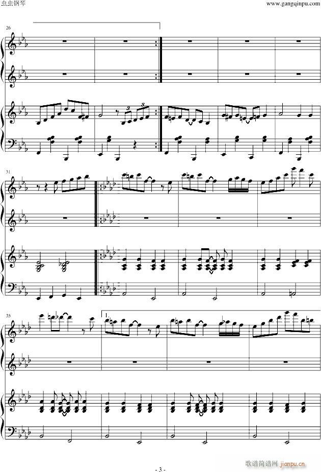 【小兔来了】，一首爵士插曲，四手联弹（有质保）_动漫影视3
