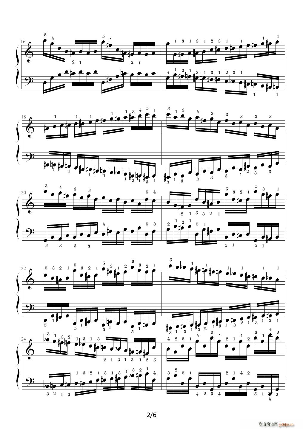 车尔尼299 No 36 C调2