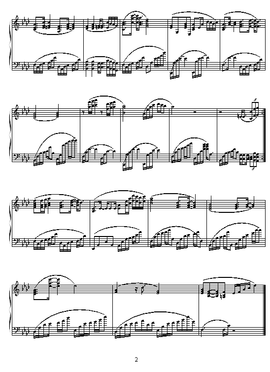 �Y咏�������d-钢琴谱(钢琴曲)-�m�D2