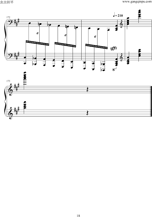 瓦洛多斯《土耳其进行曲》原版-钢琴谱(钢琴曲)-莫扎特18