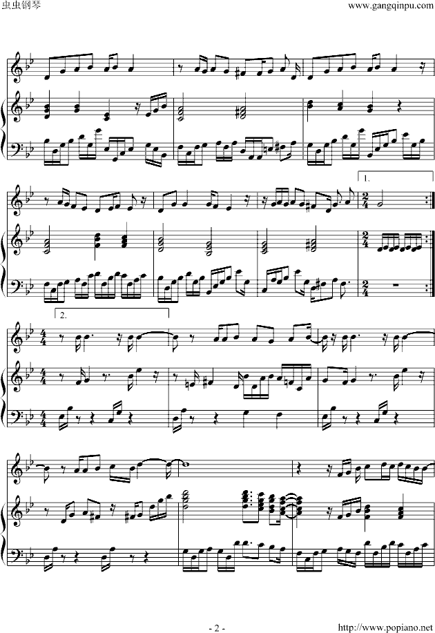 burning-钢琴谱(钢琴曲)-Maria Arredondo2