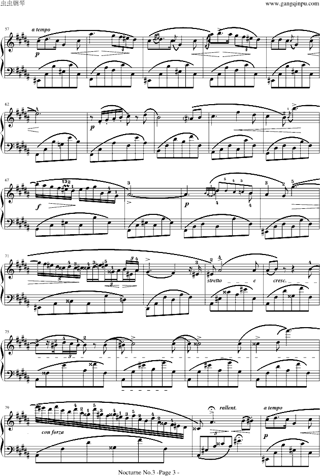 肖邦-夜曲No.3,Op.9-3-钢琴谱(钢琴曲)-肖邦-chopin3