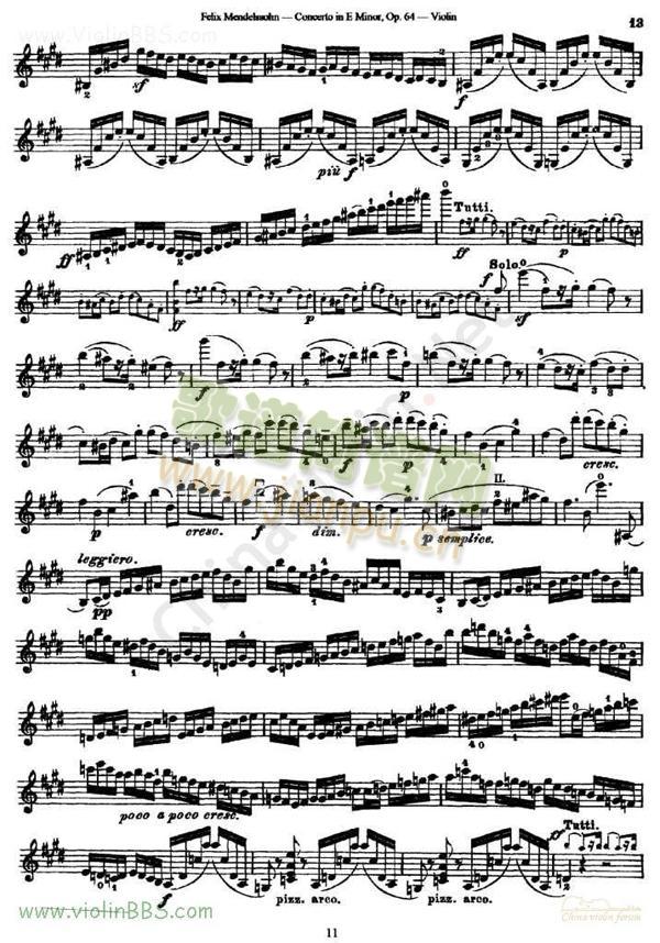 门德尔松《Concerto in E Minor》Op.64（II）4
