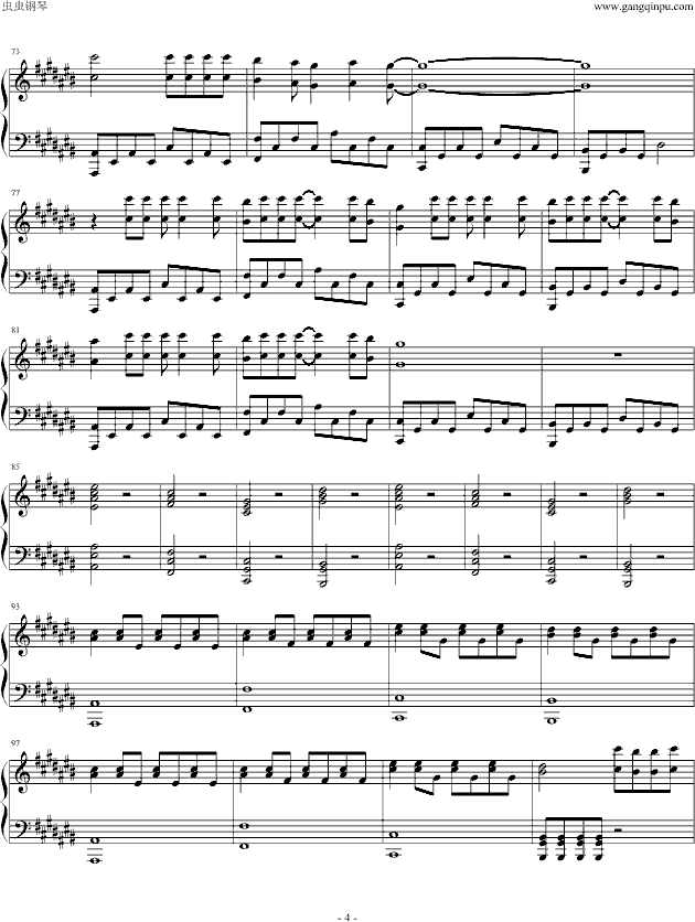 One (Piano Version)-钢琴谱(钢琴曲)-Epik High4