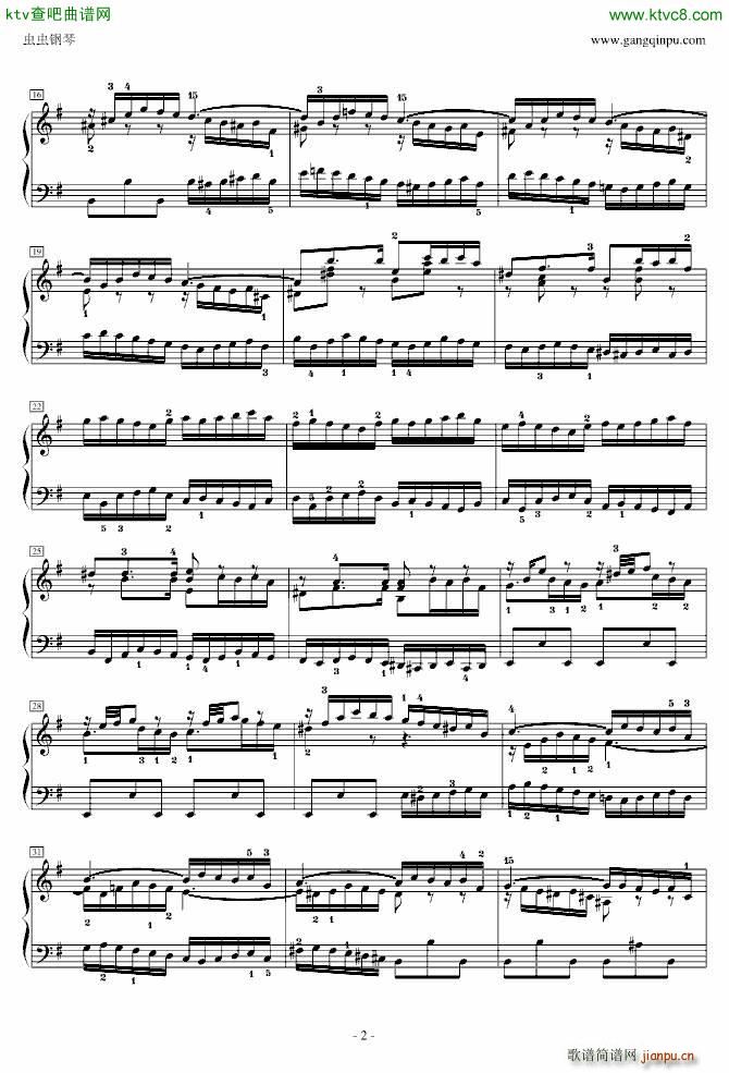 前奏曲 英国组曲5_巴赫2