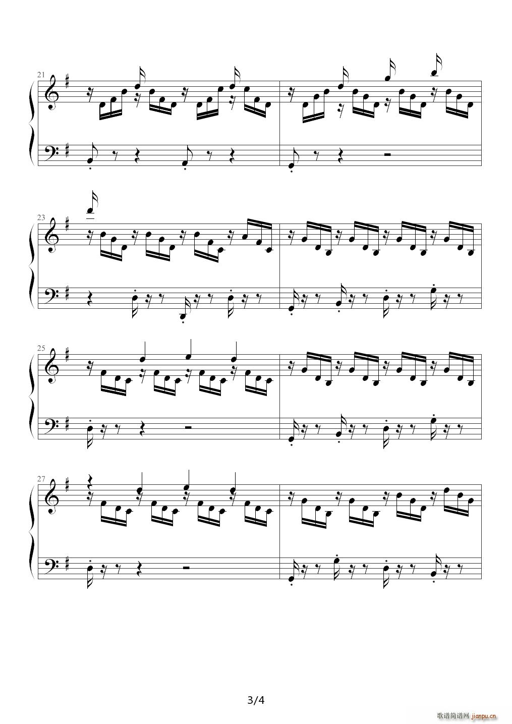 燕子（The Swallow 布格缪勒钢琴进阶25曲作品100第24首） G调3