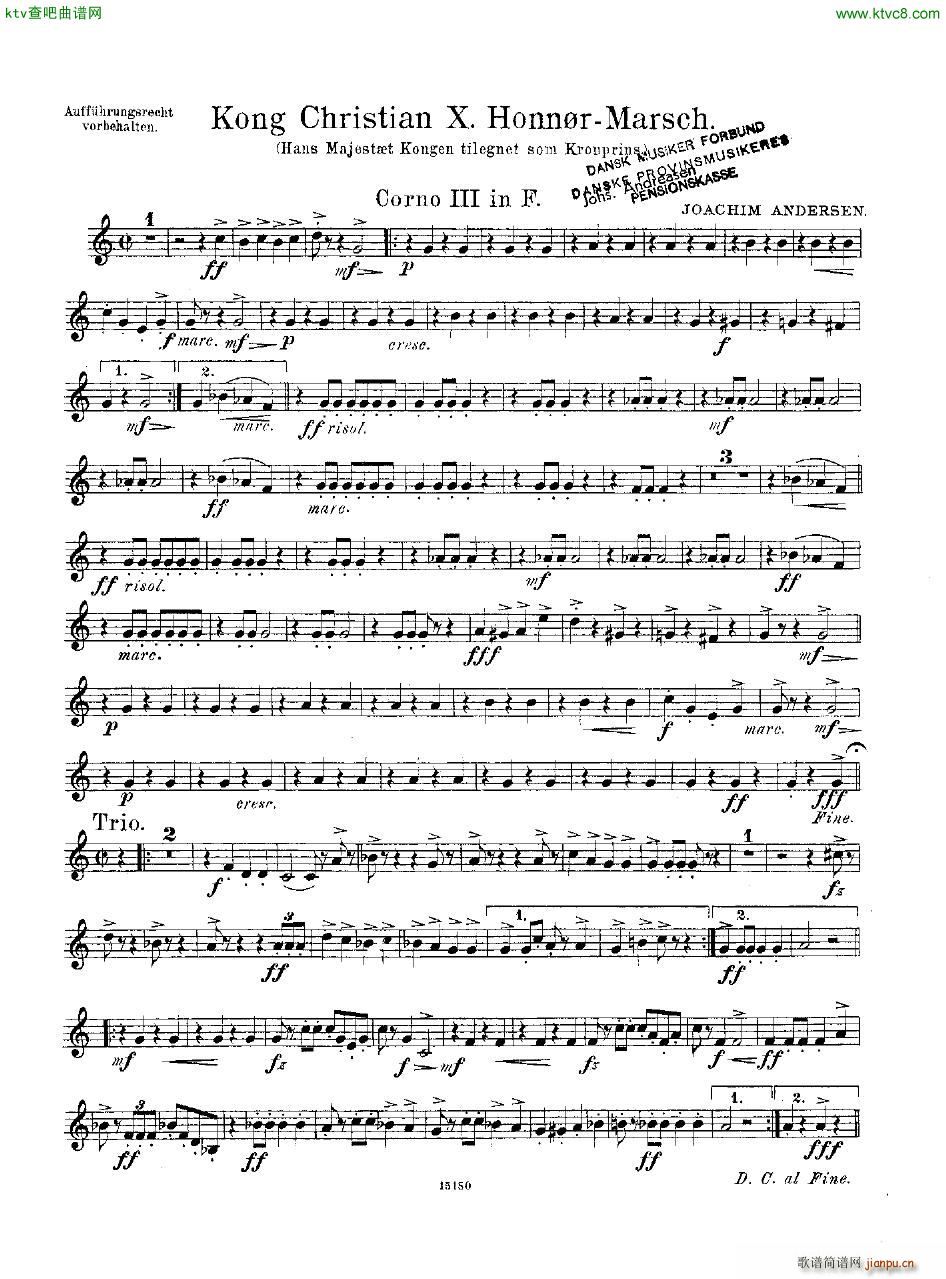 Andersen Kong Christian X Honn rmarsch orch20
