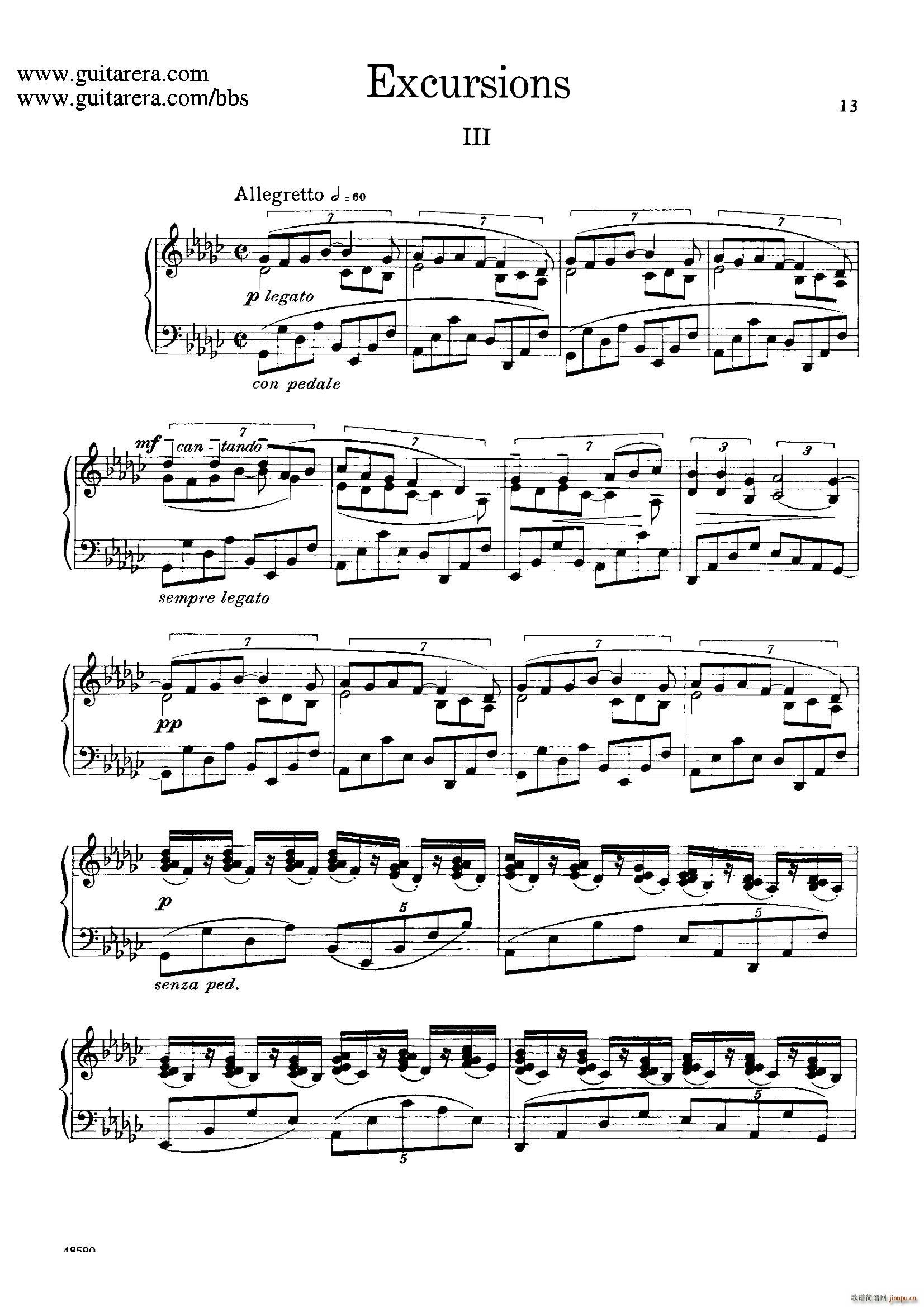 Four Excursions Op 20(旅行 3)1