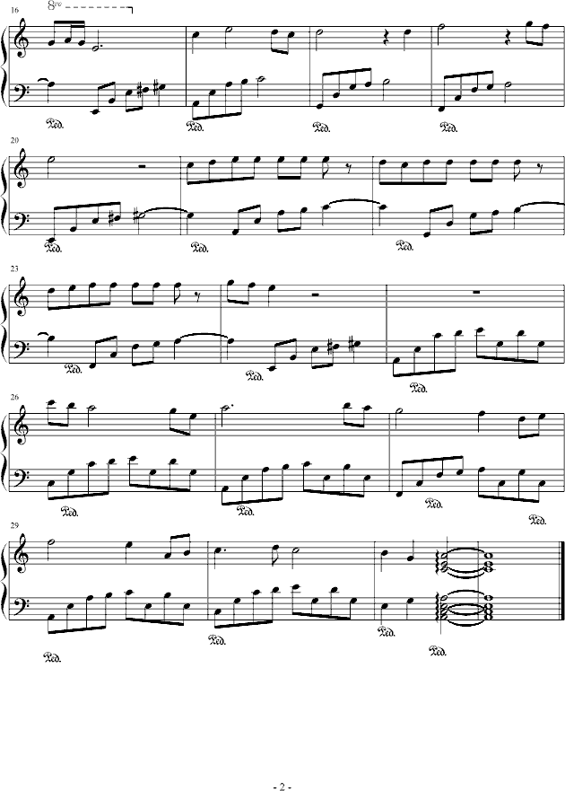 失恋进行曲-钢琴谱(钢琴曲)-段帅2