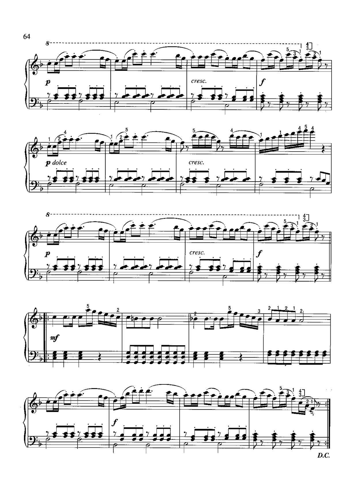 维也纳进行曲(不可不弹的世界钢琴名曲100首)2
