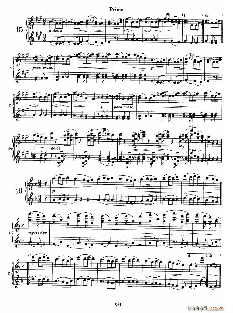 Brahms op 39 Waltzes23