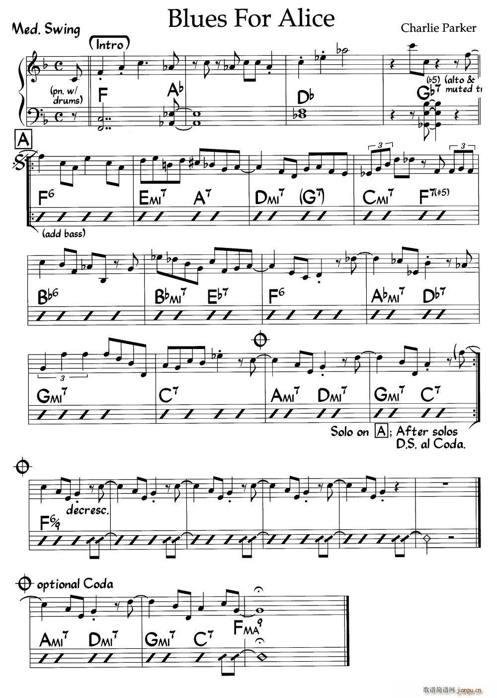Blues For Alice(爵士钢琴曲)1