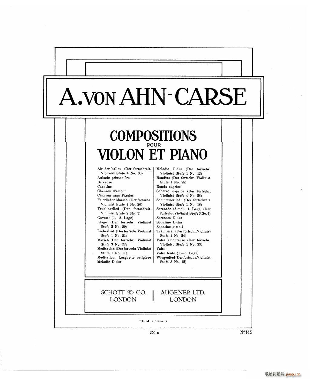 Bowen Barcarolle for violin and piano2