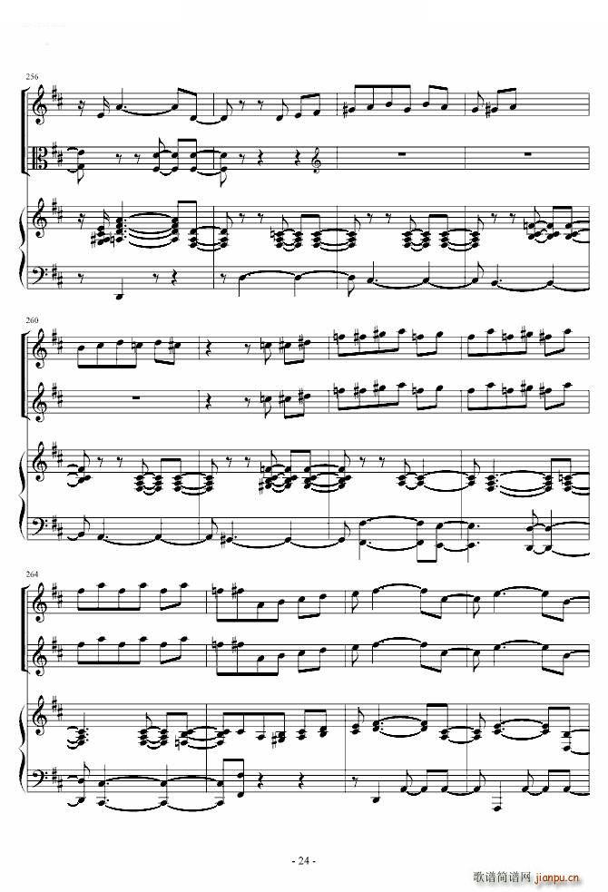 《花之圆舞曲》小提琴 钢琴 中提琴_柴科夫斯基 PeterIlyichTchaikovsky24