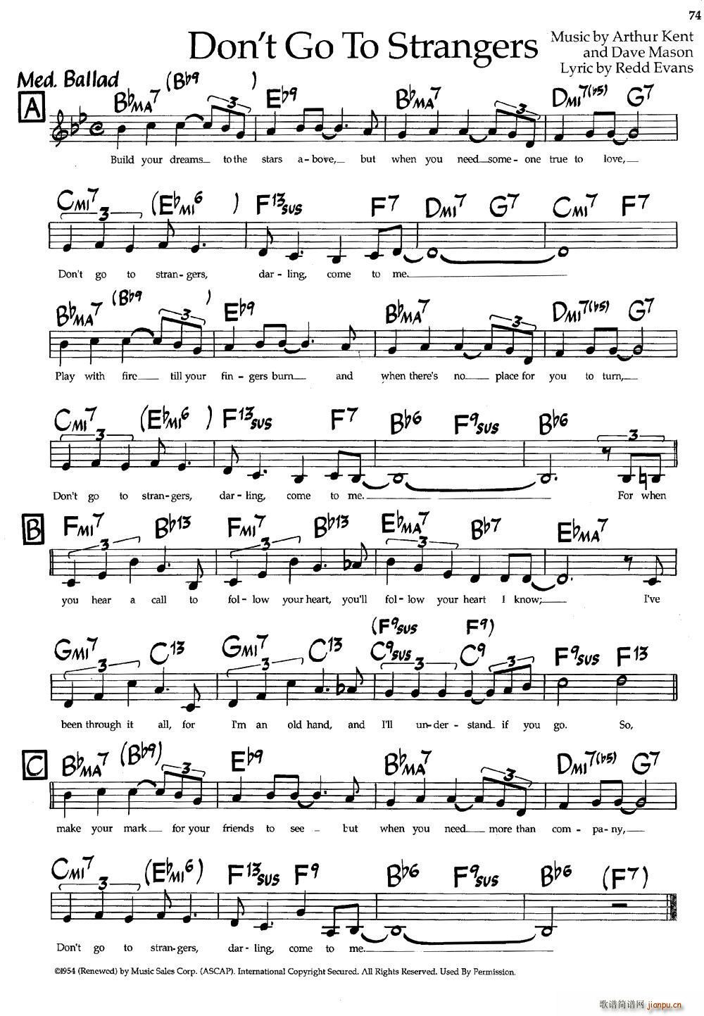 Don t Go To Strangers(爵士钢琴曲)1
