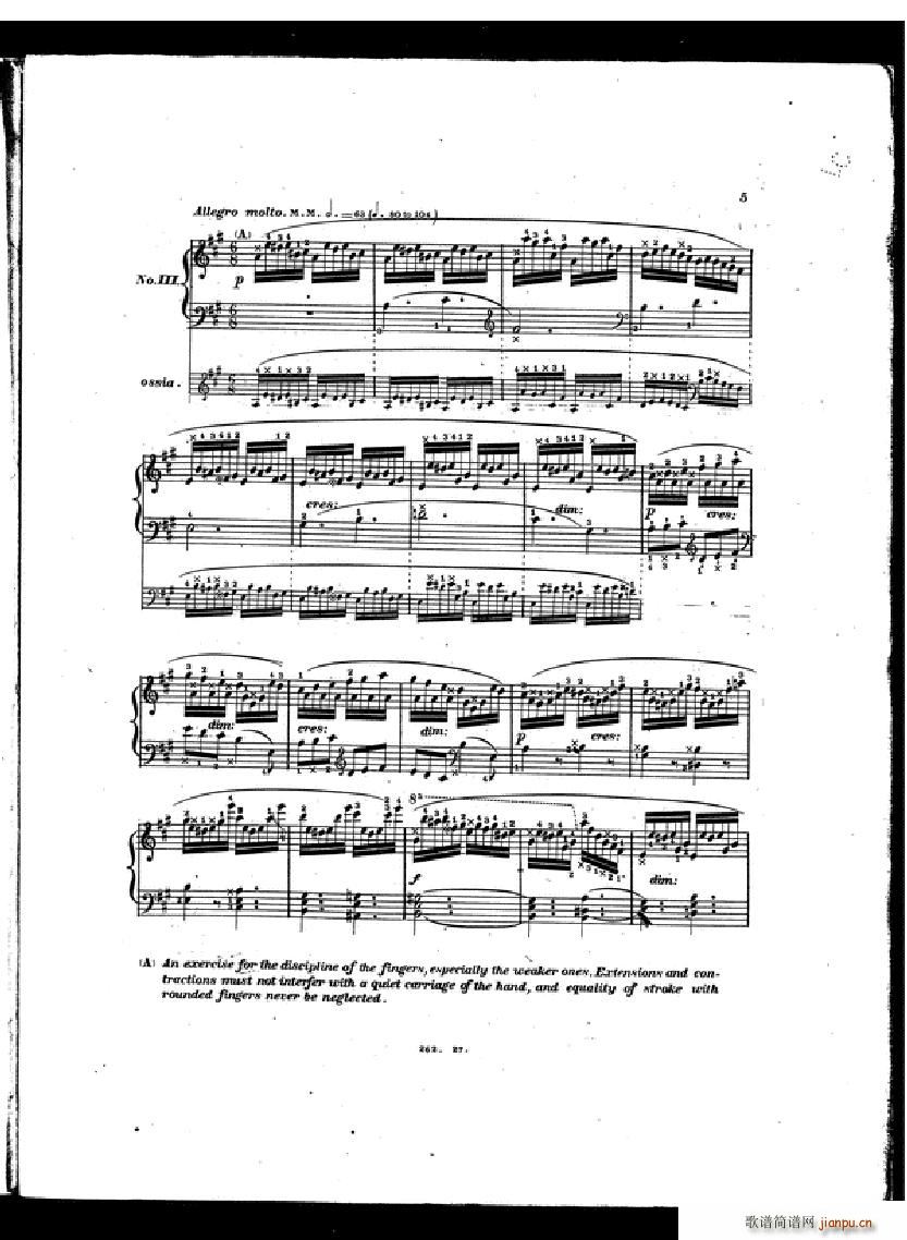 Czerny Etudes de la velocite book II3