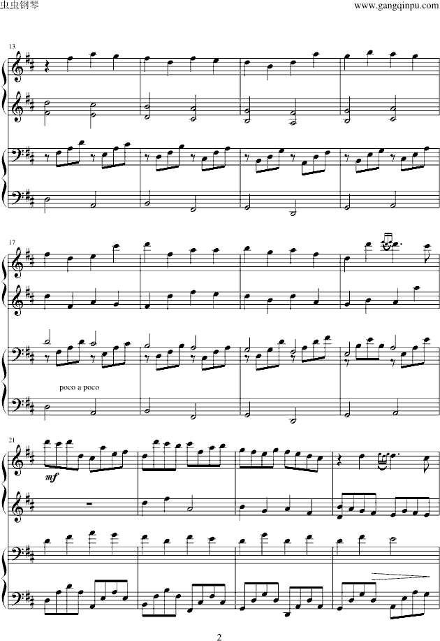 /-钢琴谱(钢琴曲)-帕赫贝尔-Pachelbel2