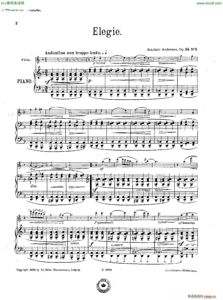 Andersen op 55 Acht Vortragsstücke fl pno2