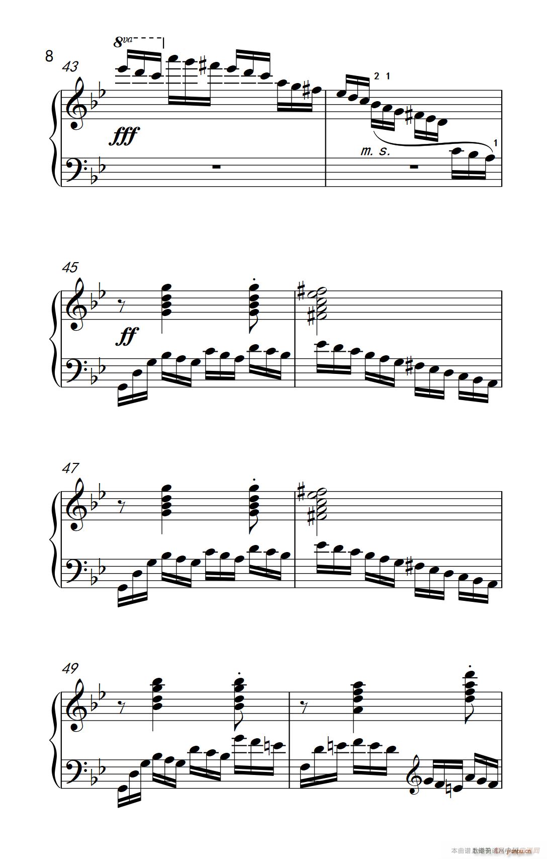 第九级3 练习曲 No 2（中央音乐学院 钢琴（业余）考级教程 7-9级）8
