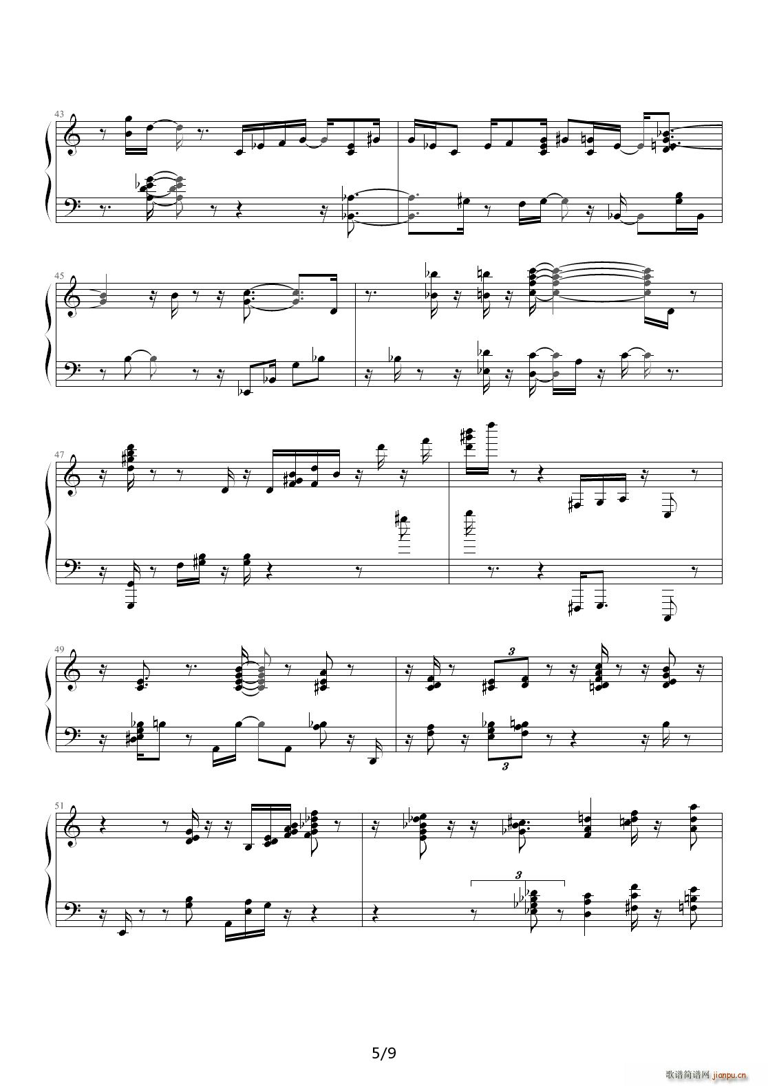 Springtime Sundays（春天的星期天 爵士版） C调5