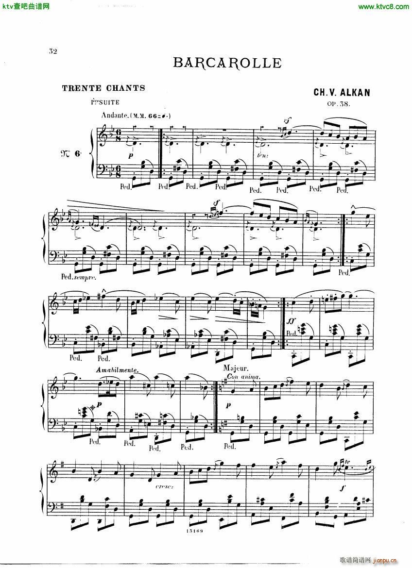 Alkan op 38 Trente Chants32