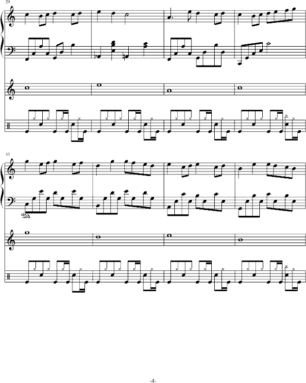 如果一切可以重来-钢琴谱(钢琴曲)-PianoYZ4