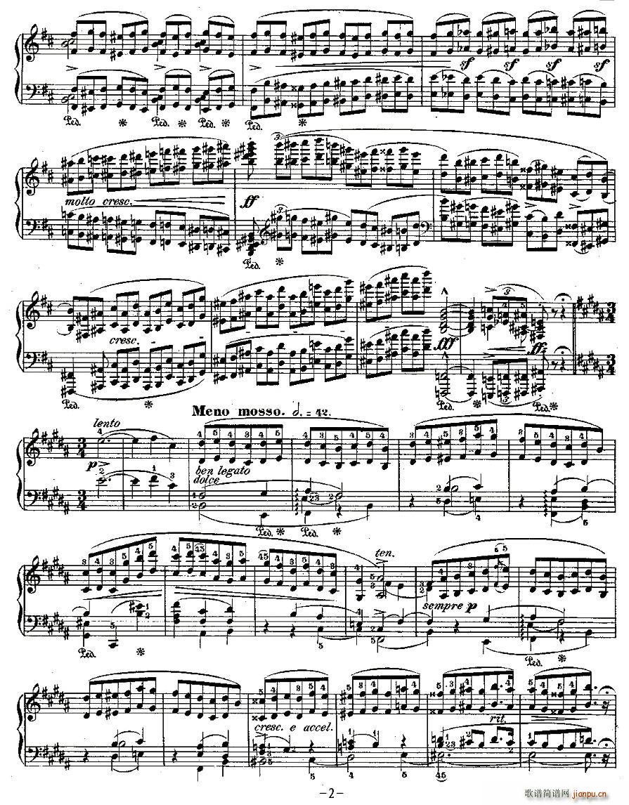 肖邦钢琴练习曲，Op.25之十2