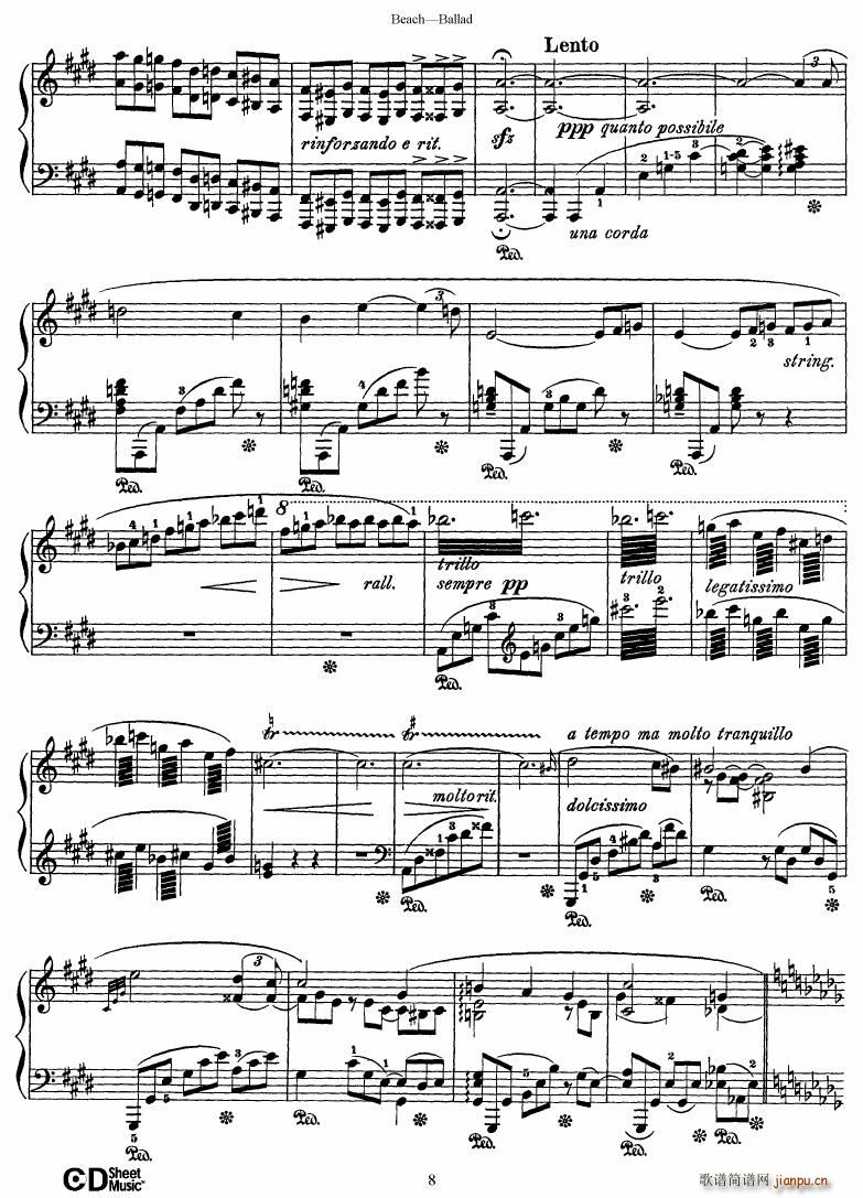 Beach Ballad in D flat major8