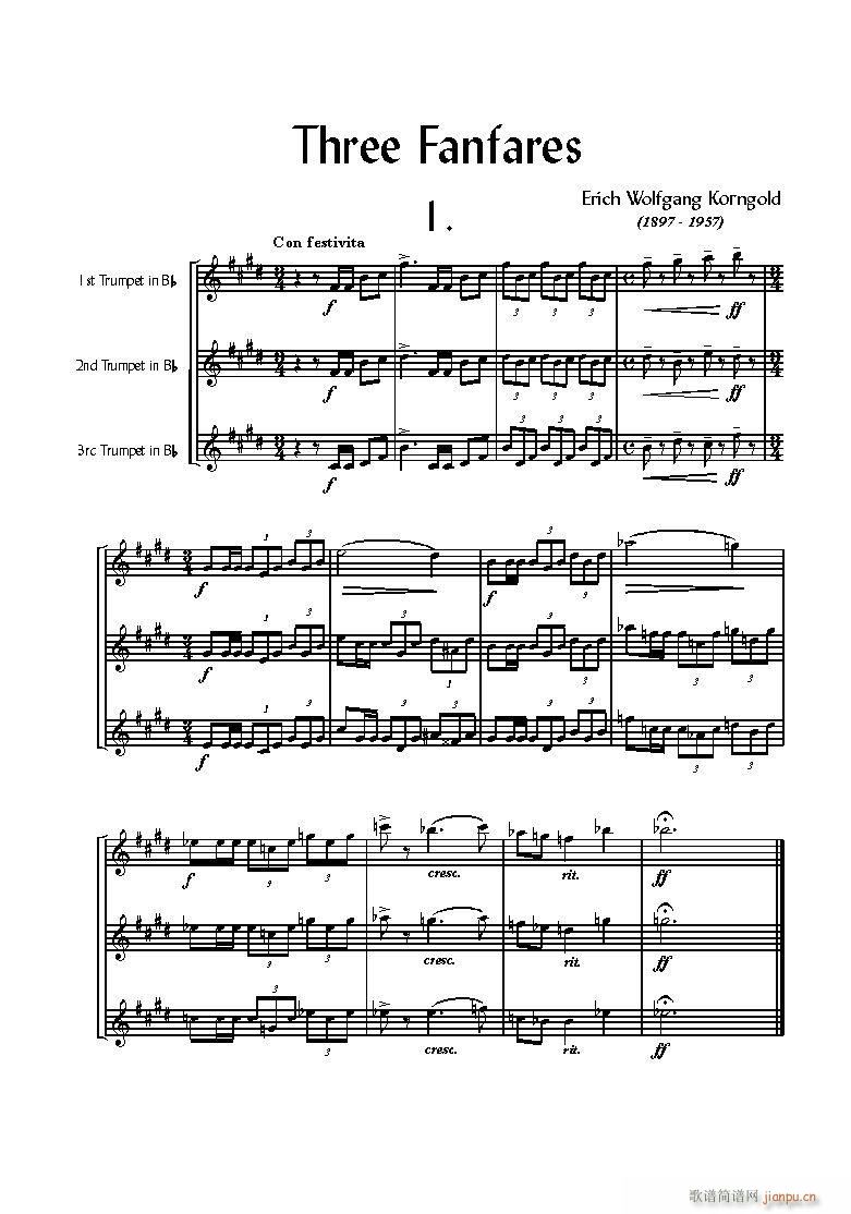小号三重奏Three Fanfares31