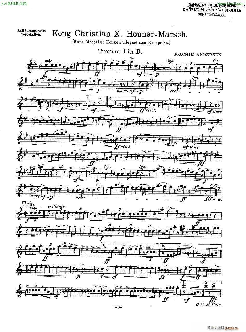 Andersen Kong Christian X Honn rmarsch orch22