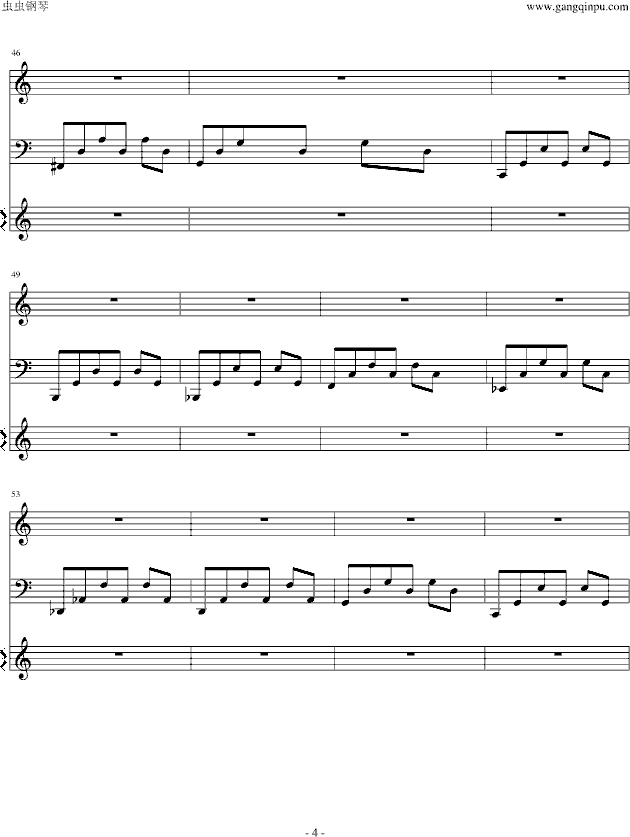 诗经组曲――静女-钢琴谱(钢琴曲)-中国名曲4