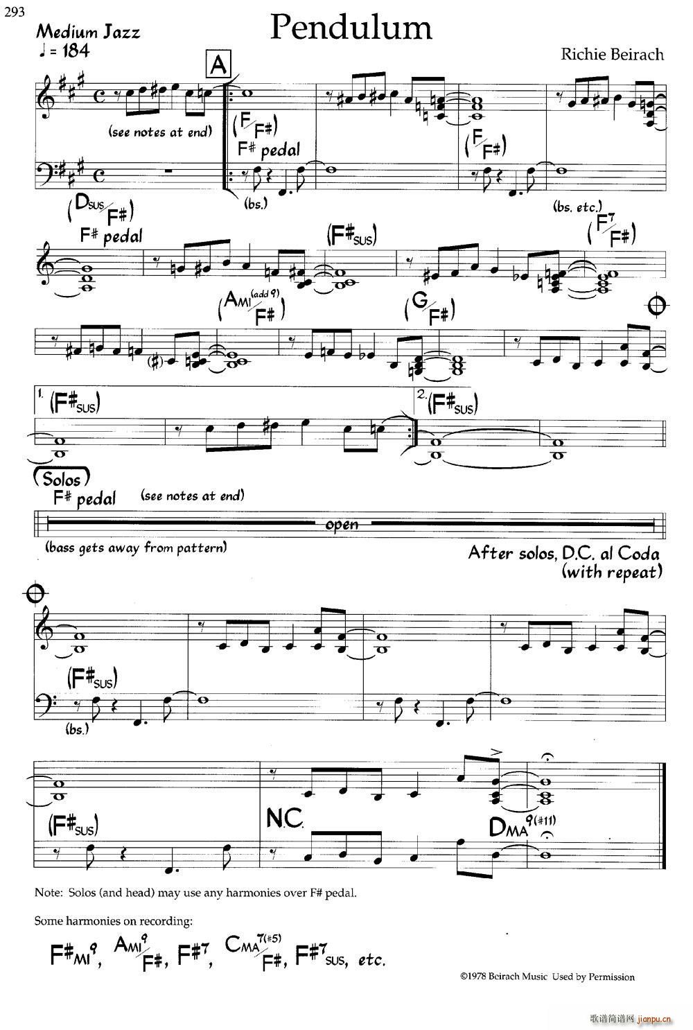 Pendulum(爵士钢琴曲)1