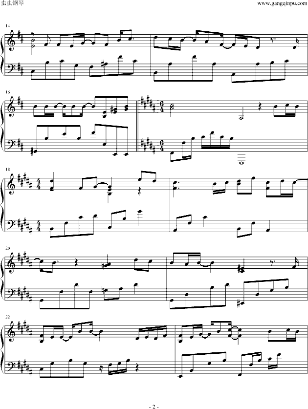 国境之南(海角七号)-钢琴谱(钢琴曲)-范逸臣2