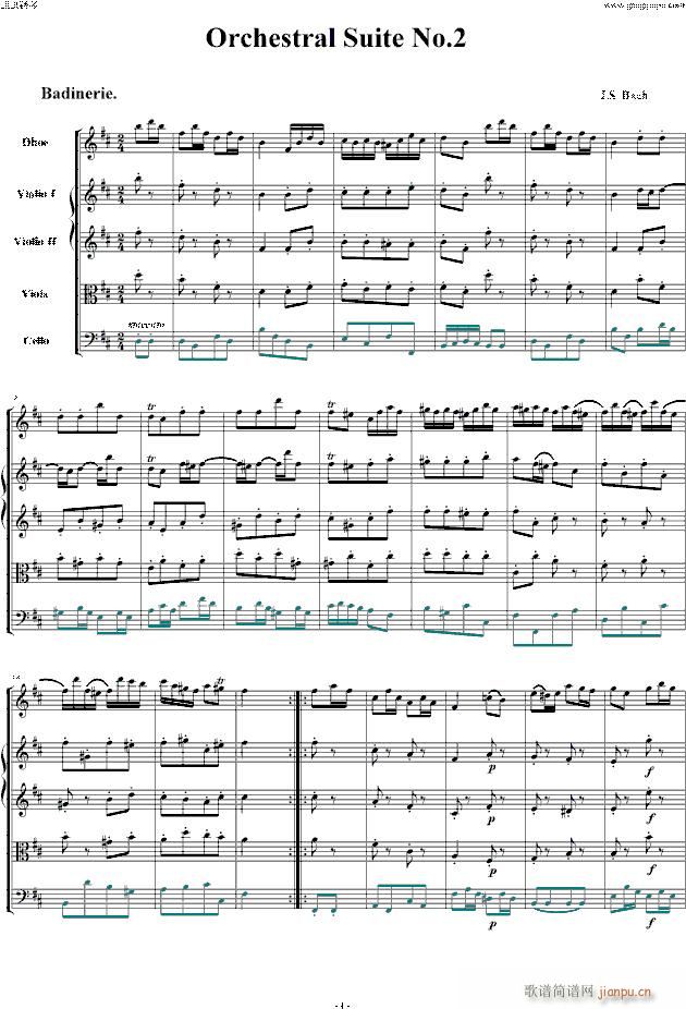 BWV 1067 谐谑曲_巴赫1