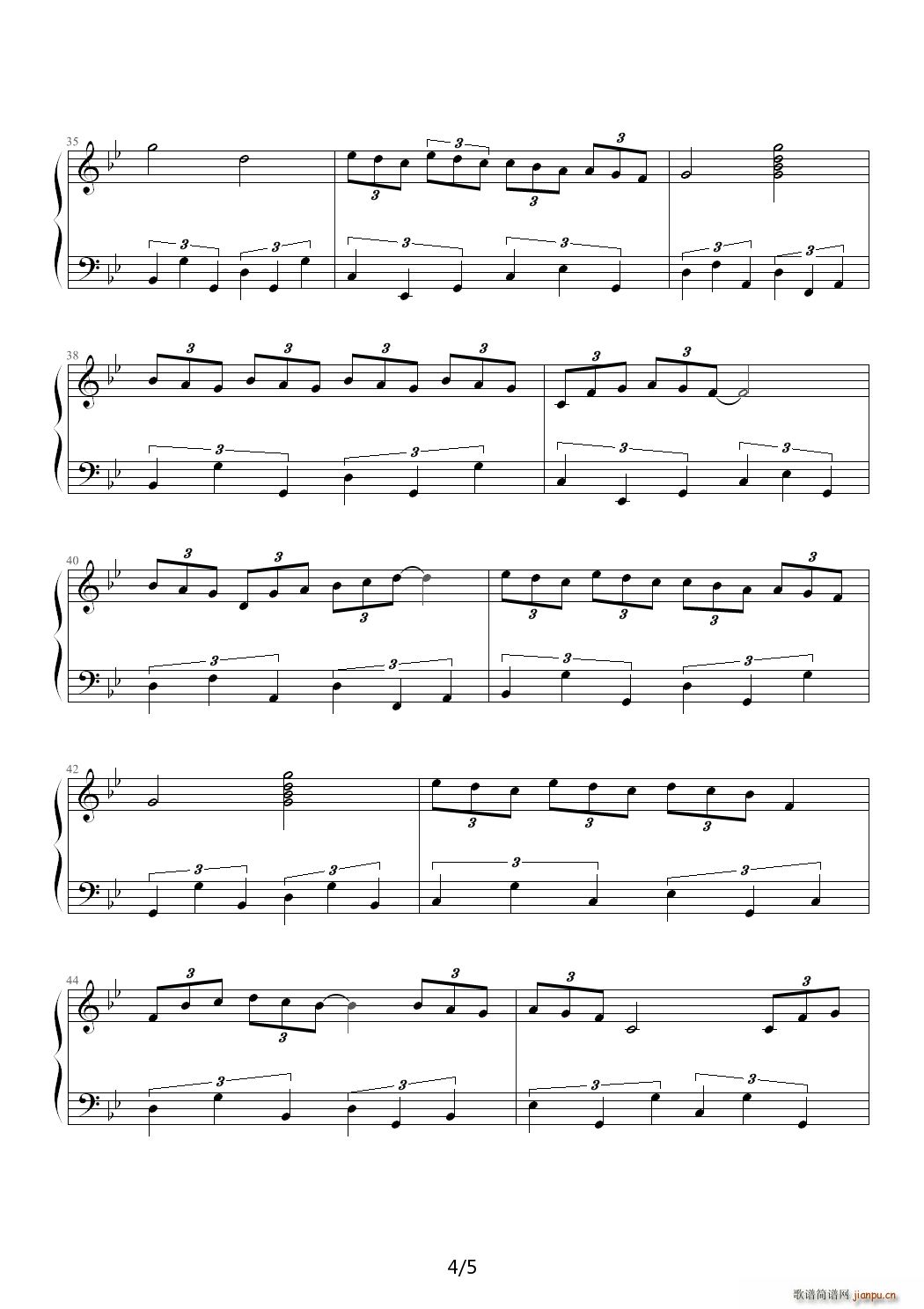 夏夜舞曲 降B调4